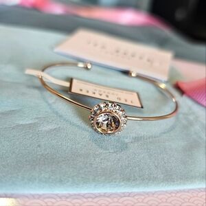 Ted Baker Sapelle Crystal Chain Ultra Fine Cuff with Crystal Accents